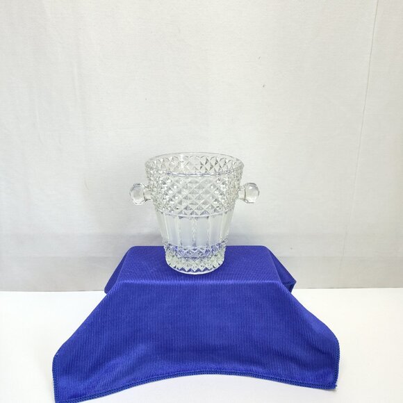 Canard-Duchêne Style Crystal Champagne Bucket Valencay Pattern Diamond Point - Picture 4 of 7